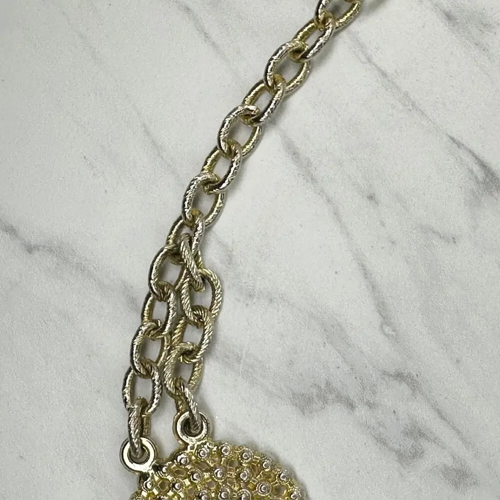 Vintage Chunky Gold Tone Chain Belt OS ✨